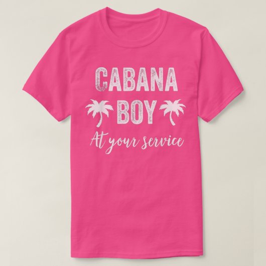 Cabana Boy Pool Party Barkeeper Mens 2 T-Shirt (Design vorne)
