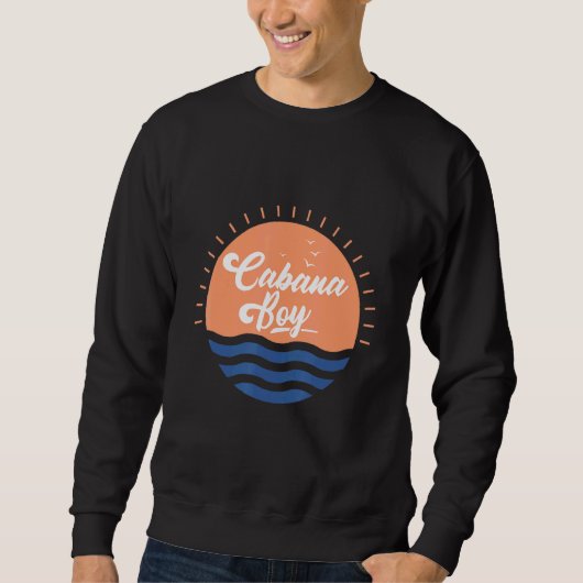 Cabana Boy Pool Party Barkeeper Sweatshirt (Vorderseite)