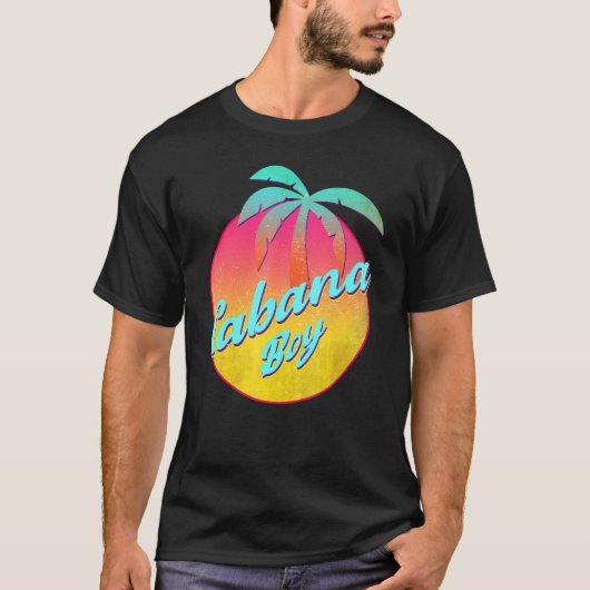 Cabana Boy Pool Typ Palm 1 T-Shirt (Vorderseite)