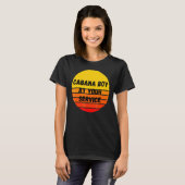 Cabana Boy Summer Pool Party Barkeeper Bartending T-Shirt (Vorne ganz)