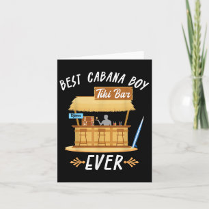 Cabana Boy Tiki Bar Beach Limbo Surfing Barkeeper Karte