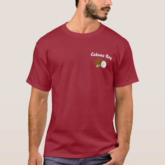 Cabana-Junge mit Kokosnuss-T - Shirt (Vorderseite)