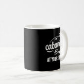Cabana Junge zu Ihrer Verfügung Funny Summer T Shi Kaffeetasse (VorderseiteRechts)