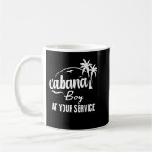 Cabana Junge zu Ihrer Verfügung Funny Summer T Shi Kaffeetasse (Links)