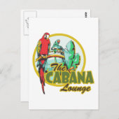 Cabana Lounge Postkarte (Vorne/Hinten)