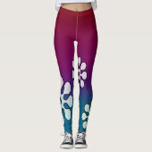 Cabana Red und Blue Leggings (Vorderseite)