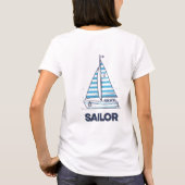Cabana Sail Mädchen Nautical Boot Tee (Rückseite)