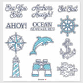 Cabana Sail Voyage Stickers Aufkleber (Blatt)