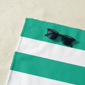 Cabana-Streifen, grün und weiß gestrichen Strandtuch (Beispiel)