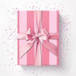 Cabana-Streifen in Rosa Geschenkpapier