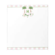 Cabana Streifen Palm Beach Monogramm Wappen