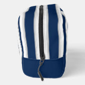 Cabana Stripe Monogram in Navy Blue Waschbeutel (Rechts)