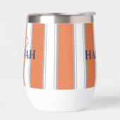 Cabana Stripe Monogram in Orange (Links)