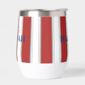 Cabana Stripe Monogram in Rot (Links)