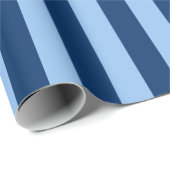 Cabana Stripes in Blue Indigo Geschenkpapier (Rolleneckpunkt)