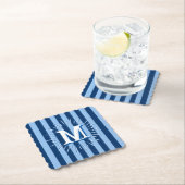 Cabana Stripes in Blue Personalized Untersetzer (Vor Ort)
