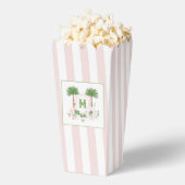 Cabana Stripes Palm Beach Monogram Crest Geschenkschachtel (Geplatzt)