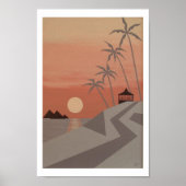 CABANA SUNSET (8 "x12") Poster (Vorne)