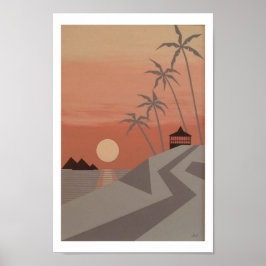 CABANA SUNSET (8 "x12") Poster