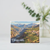 Cabanaconde Peru Postkarte (Stehend Vorderseite)