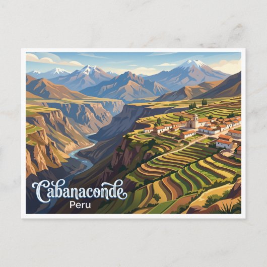 Cabanaconde Peru Postkarte (Vorderseite)