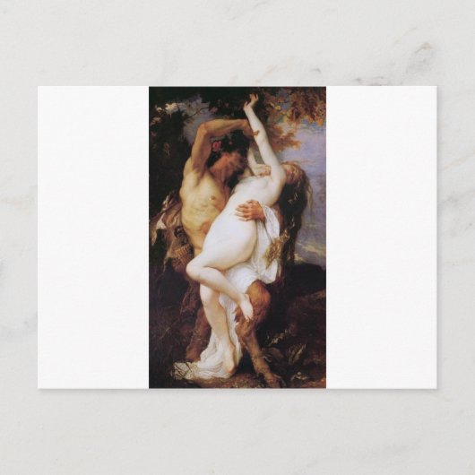Cabanel Alexandre Nymphe et Satyr 1860 Postkarte (Vorderseite)
