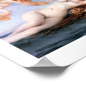 Cabanel - Die Geburt der Venus Poster (Ecke)