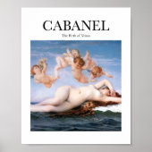Cabanel - Die Geburt der Venus Poster (Vorne)