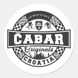 Čabar Originals Runder Aufkleber