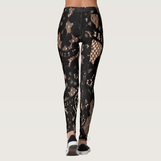 Cabaret Black Lace Leggings (Rückseite)