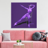 Cabaret Dancer auf verschnürten Canvas Leinwanddruck (Insitu (Wohnzimmer))