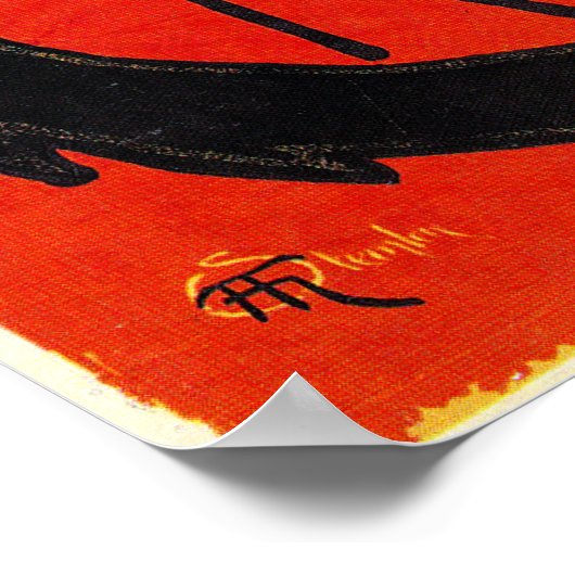 Cabaret du Chat Noir, Steinlen Poster (Ecke)