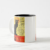 Cabaret du Chat Noir, Steinlen Zweifarbige Tasse (Vorderseite Links)