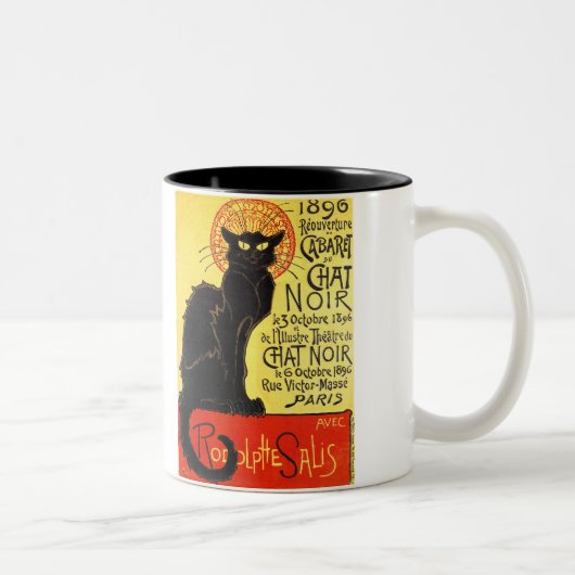 Cabaret du Chat Noir, Steinlen Zweifarbige Tasse (Rechts)