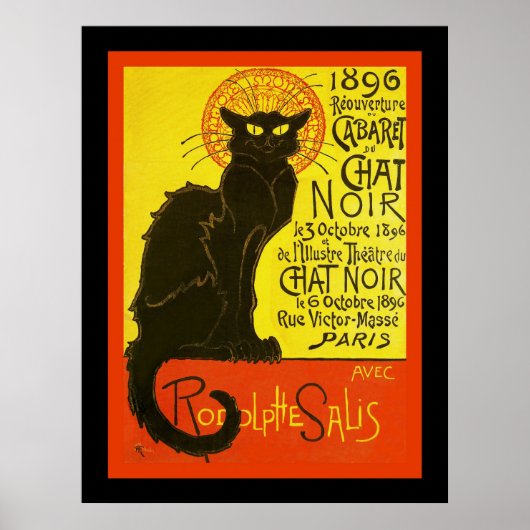 Cabaret du Chat Noir ~ Vintage Werbung Poster (Vorne)
