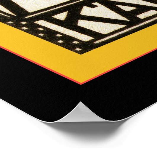 Cabaret Fledermaus ~ Vintage Werbung Poster (Ecke)