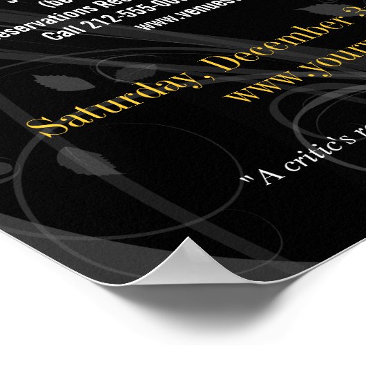 Cabaret Performance Print Poster (Ecke)