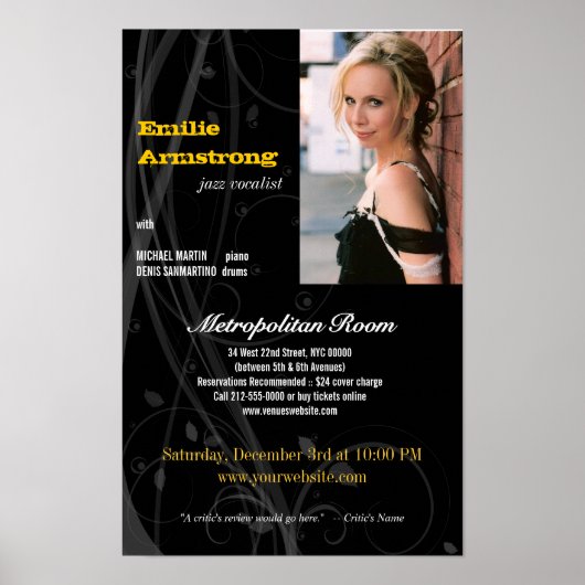 Cabaret Performance Print Poster (Vorne)