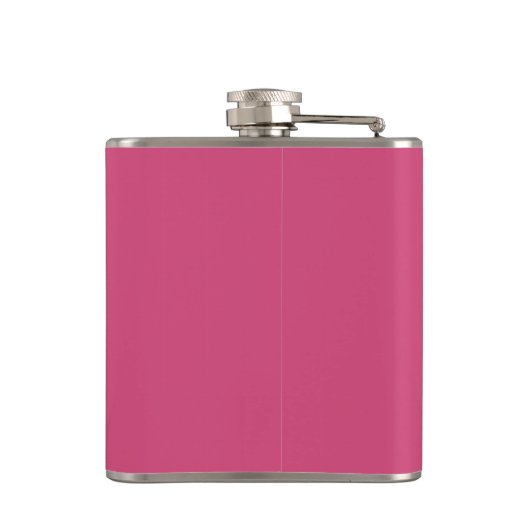 Cabaret Pink Mit Monogramm Flask - Zodiac - Taurus Flachmann (Rückseite)