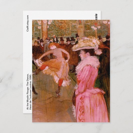 Cabaret Postkarte (Vorne/Hinten)