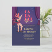 Cabaret Show Einladung (Stehend Vorderseite)