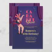 Cabaret Show Einladung (Vorne/Hinten)