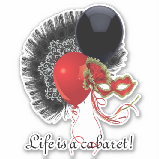 Cabaret Sticker (Vorderseite)