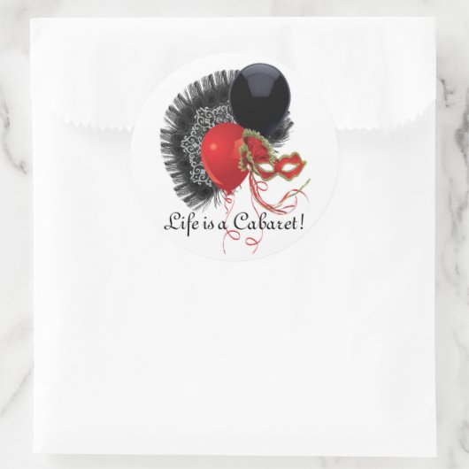 Cabaret Sticker (Tasche)
