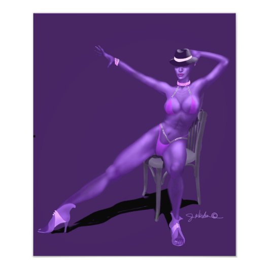 Cabaret-Tänzerin Poster Druck (Vorne)