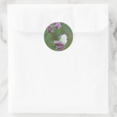 Cabbage Butterfly Runder Aufkleber (Tasche)