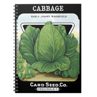 Cabbage Card Seed Co Packet Fredonia, NY Vintag Notizblock