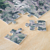 Cabbage Field: grün und lila Puzzle (Seite)
