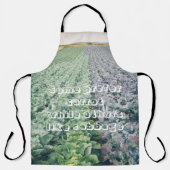 Cabbage Field: grün und lila Schürze (Vorderseite)