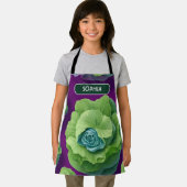 Cabbage Floral Personalisiertes Muster Schürze (Insitu)